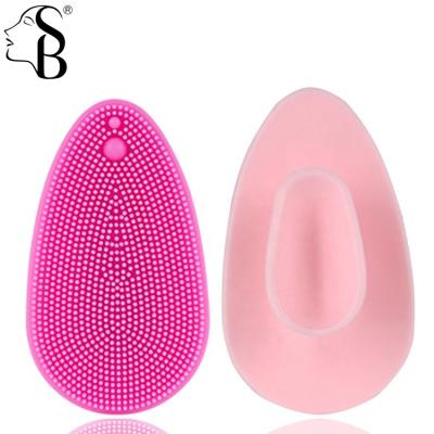 China Pore Remover Soft Silicone Facial Brush Pad Cleaning Exfoliator Food Grade Face Scrubber Massage Pore Blackhead Removing Exfoliating Pad for sale