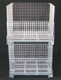 Cina Alto contenitore pieghevole visibile materiale del cavo Q235 mobile dal carrello elevatore in vendita