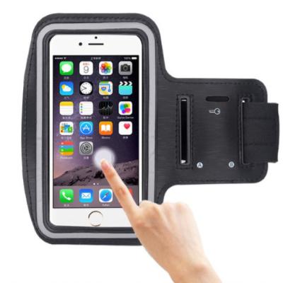 China 100% Eco-friendly Phone Case Phone Sports Armbands , Waterproof Running Exercise Armband With Key Holder for sale