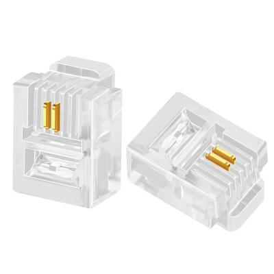 China Lengge1 Power Supply Sells Well For Making All Kinds Of Phone 6P2C Modular Rj11 Connectors Crystal Heads for sale