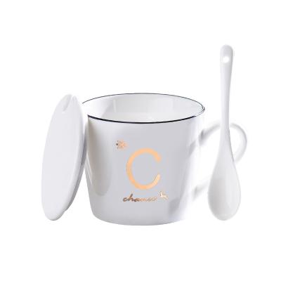 China Viable Wholesale Reusable Ceramic Tea Cup Logo Porcelain Cappuccino Custom White Coffee Cup White Coffee Mug for sale
