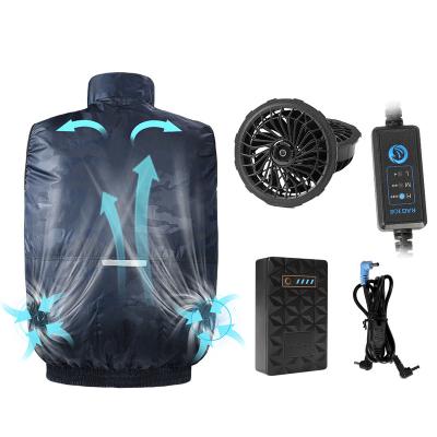 China Hot Selling Low Price Summer Air-Conditioning Fans Vest Breathable Low Price For Worker Outdoor Activities for sale