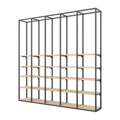 China Durable mall men's guard pants rack display cabinet clothing store display rack display rack iron floor type for sale