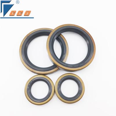 China Type NBR Lips Oil Seal Double Lips Steel Rubber Oil Seal For Vacuum Pump for sale