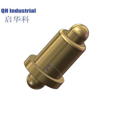 China New Designed Precision Gold Plated Pogo Pin Charging Connector OEM Brass Spring Loaded Double Head Pogo Pin zu verkaufen