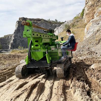 China Construction works crawler type ram factory price hydraulic photovoltaic pile driving machine solar work for sale