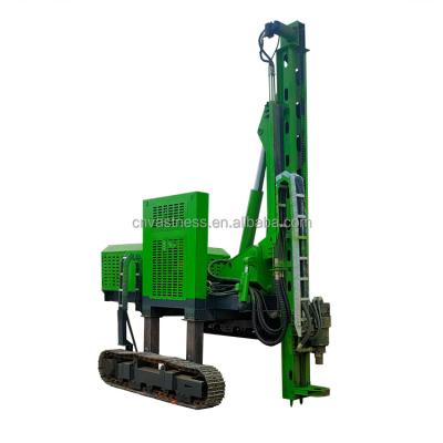 China Construction works Hydraulic Crawler Ram Photovoltaic Solar Piling Machine For Solar PV Project for sale
