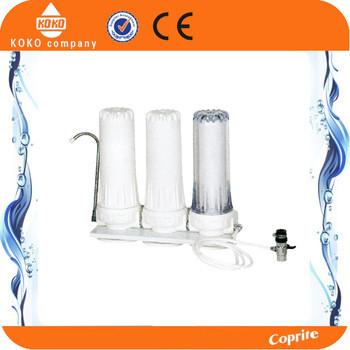China De 3 etapas del agua del purificador del hogar de agua de color claro blanco del filtro 8 - 125 PSI en venta