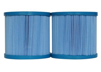China Gefaltetes Patronen-Filter-Pool-Papier-Fluss-Filter-Swimmingpool-Filterweiß/-BLAU zu verkaufen