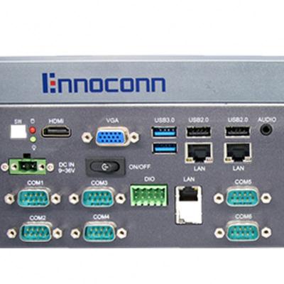 China Ennoconn M60 Model I3-6100U CPU 4G Ram 1TSSD Recessed Mini Fanless Box Industrial PC 290 x 200 x 105 mm for sale