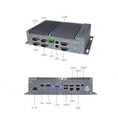 China Ennoconn Model J1900 CES-RJ19-W46A Cheap 8G CPU Ram 1THDD Quad Core Industrial Embedded PC 244 x 153 x 57.5 mm for sale