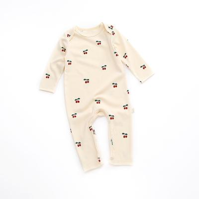 China Spandex / Polyester Newest Design Top Quality Organic Cotton Baby Clothes Baby Boy Romper Unisex Onesie Long Sleeve Soft Clothes Baby Bodysuit for sale