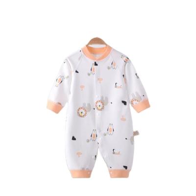 China Spandex / Polyester Hot Sale Best Quality Long Sleeve Baby Zip Romper Custom Baby Romper With Feet Zipper Pajamas Sleepwear Onesie for sale