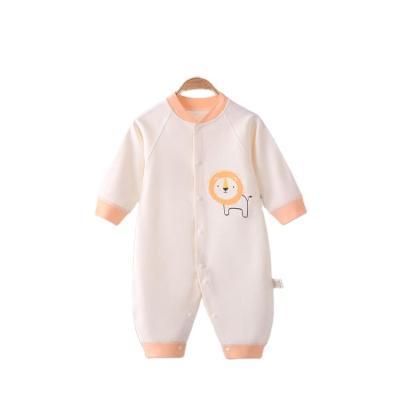 China Spandex / Polyester Guaranteed Quality Unique Long Sleeve Baby Zip Romper Custom Baby Romper With Feet Zipper Pajamas Sleepwear Onesie for sale