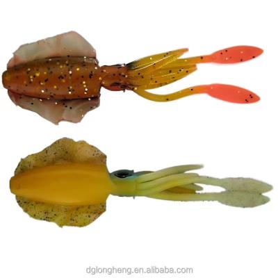 China Rubber octopus fishing lure Silicone glow octopus lure luminous squid skirts R003 for sale