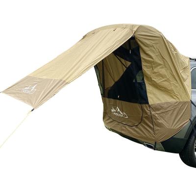 China UV-Resistant Outdoor Road Trip BBQ Camping Trunk Extension Tent Sun Shelter Rain Drive Away Tent Trunk Tent for sale