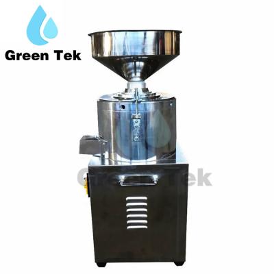 China High efficiency hotsale GreenTek Food Industry Mill Shea Nut Peanut Butter Making Machine Colloidal Machine/hummus grinder machine for sale