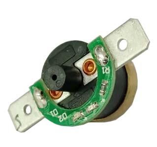 China T24-RF2-PB KSD301 Bimetal Thermostat(PPS case; Brass CAP; Max Ambient Temp 200℃, height 9.6mm) for sale