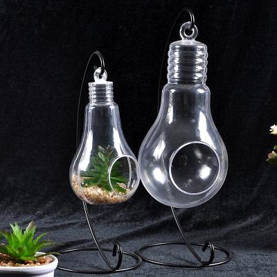 China All-Season Wholesale transparent bulb shape decorative plastic flower à venda