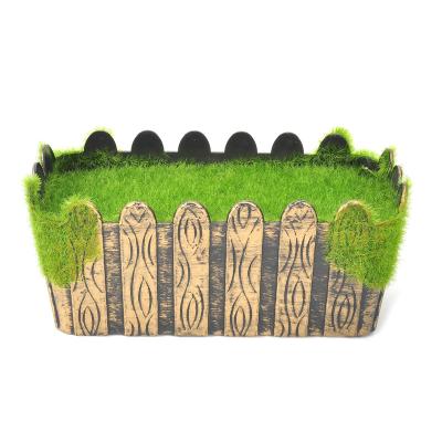 China Lifelike Simulation Flowerpot Landscape Artificial Potted Plant Lovely Plastic Artificial Flower Home Decor à venda