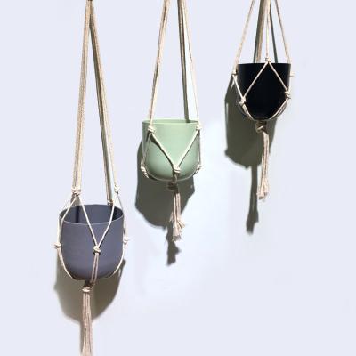 China High Round Bottom Indoor Hanging Flower Pot Customized Modern à venda