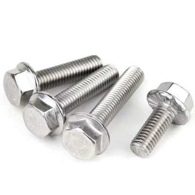 China Metric Stainless Steel Flange Bolt Point Flange Bolt M6 M10 Stainless Steel Hex Flange Bolt for sale