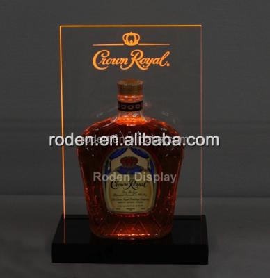 China Storge display acrylic Bottle Glorifier led light base led bottle glorifier acrylic wine display box for sale