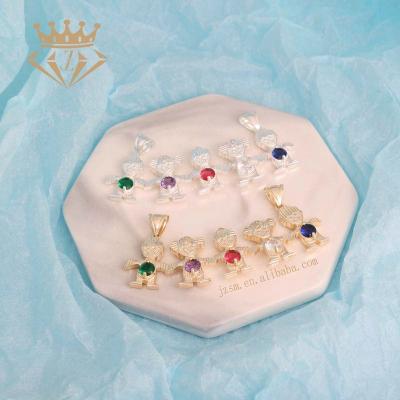 China 2022 3 Boys 2 Girls Gold Silver Pendant Brand New Environmental Friendly Gift For Son And Daughter 5 Kids Pendants for sale