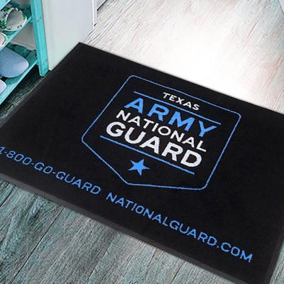 China Nylon Surface Rubber Backing Entry Door Mats Anti Skid 5mm Thickness for sale