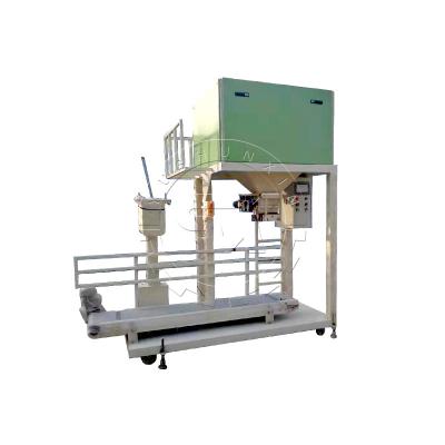 China 50kg NPK Fertilizer Packaging Machine with Consist2 High Productivity Belt Convey for sale