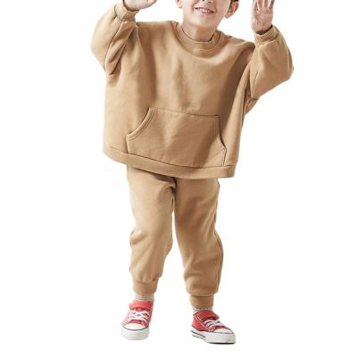 China Kids Clothing Breathable Crewneck Sweatshirt Two Piece Pants Set Boys And Girls Unisex Tracksuit for sale