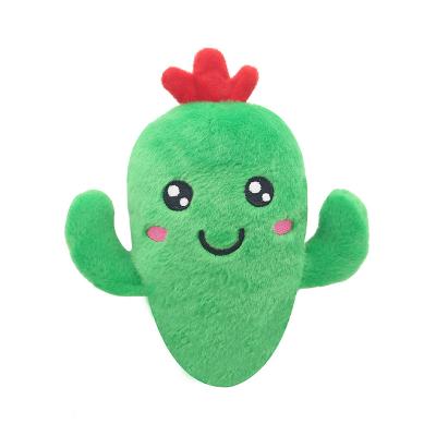 China Dog Playing Chewing Dog Playing Chewing Hsurprise Cute Little Plush Cactus Toys Plush Toy for sale