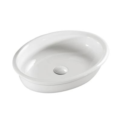 China Modern China Sanitary Ware Sink Lavabo Ceramic Countertop White Wash Basin for sale