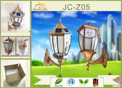 China Die Casting Aluminum 2.4W IP65 Super Bright Led Solar Garden Lights With Time Control for sale