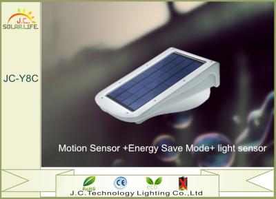 China Rechargeable Motion Sensor IP65 Solar LED Wall Light With 6-12m Distance for sale
