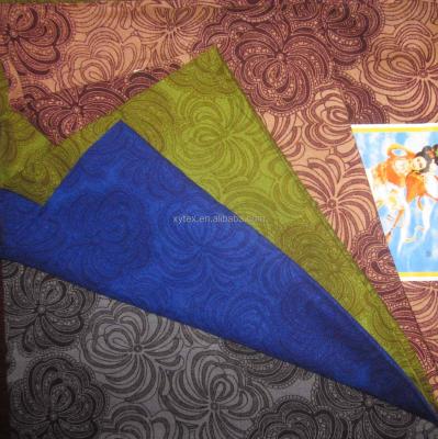 China Double Faced Spun African Printed Rayon 100% Viscose Woven Fabric baati for sale
