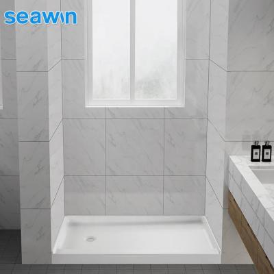 China SeaWin Modern Acrylic Shower Base Rectangular Shower Floor Tray for sale