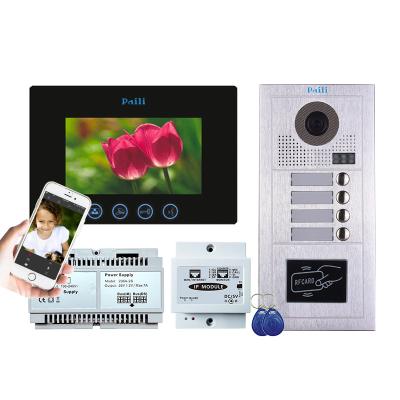 China Two Way Video Call 2 Wire Apartment Wired Video Door Phone 7
