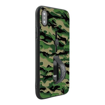 China 2018 Newest printed TPU+PC hybrid finger loop stand cell phone PC tpu case for iPhone 6/7/8/X/plus for sale