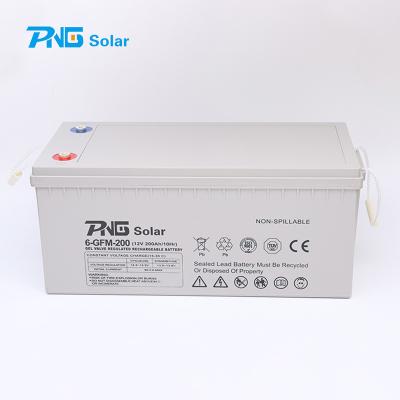 China Home Appliances PNG Life long GEM 12V 120ah gel battery for solar energy system and telecom With AGM Solar Energy Battery for sale