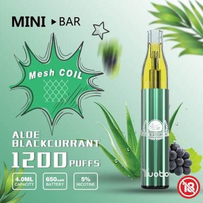 Κίνα dispossible vape 1200puff φραγμών yuoto μίνι προς πώληση