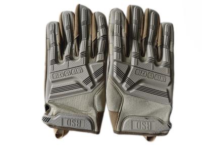 China Tactical Brown Combat Gloves - Durable Leather & Reinforced Knuckle Protection for sale