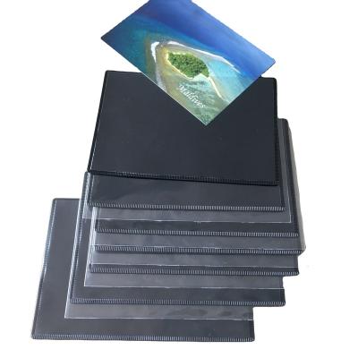 China Newest Version 4R Shape White/Black Magnetic Photo Frame Home Decor PVC Pad, Picture Pocket Hot Seal With Teeth Mark for sale