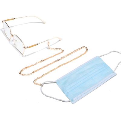 China Chain for Mask or Eyewear Mask FaceMask Metal Chain Strap Glasses Glasses Chains 18k Gold Plated Gold Plated Chain for sale