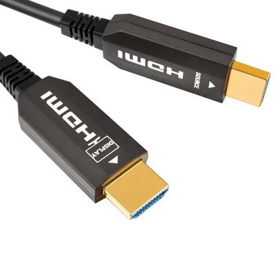 China Speaker 10m 2021 New Version Type A HDMI 2.0 Fiber Optic Aoc Cable Assembly High Speed 4k 60 Hz HDMI Cable for sale