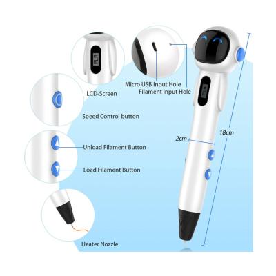 China 2021 High Quality New Design 3D Astronaut Shape High Temperature 3D Printing Pen Suitable For Art Hand Painting for sale