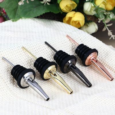 China Circulation Stainless Steel Wine Liquor Speed Oil Disposable Olive Bottle Pourers Spouts Stopper DISP for sale