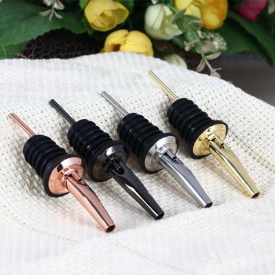 China Viable Bar Accessories 6 Pcs Oil Speed Pourer Olive Oil Spout Liquor Pourers Bottle Spout And Vinegar Cap Spout With Dust Caps for sale