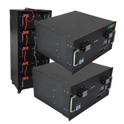 China Industrial STABLE CASE 5U 48V 100AH LITHIUM IRON PHOSPHATE BATTERY PACK Black Waterproof and Dustproof for sale