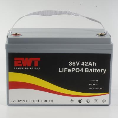 Китай LiFePO4 36V 50Ah литий-железофосфатная батарея с плотностью энергии 130 Wh/kg и материалами корпуса ABS продается